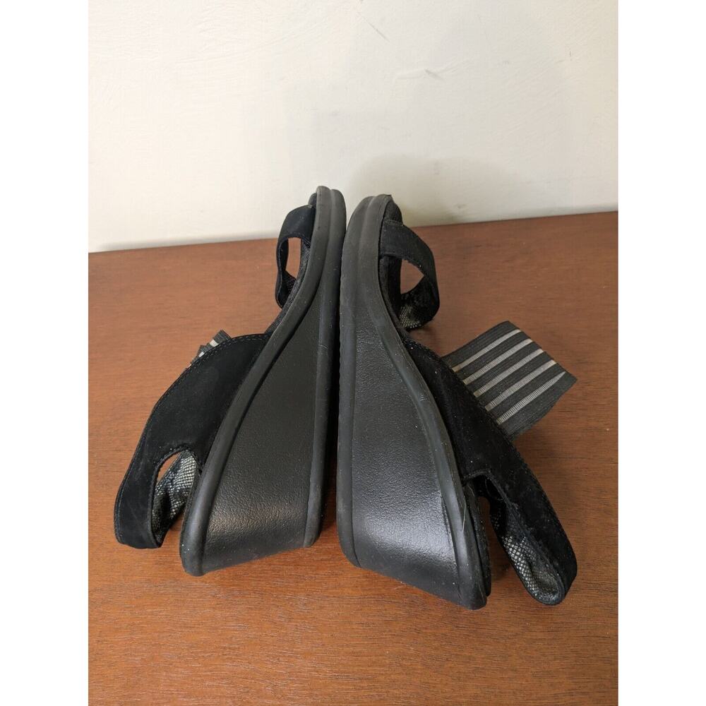 Skechers Women's Shoes Wedge Heel Black Size 9 Open Toe - Picture 5 of 7
